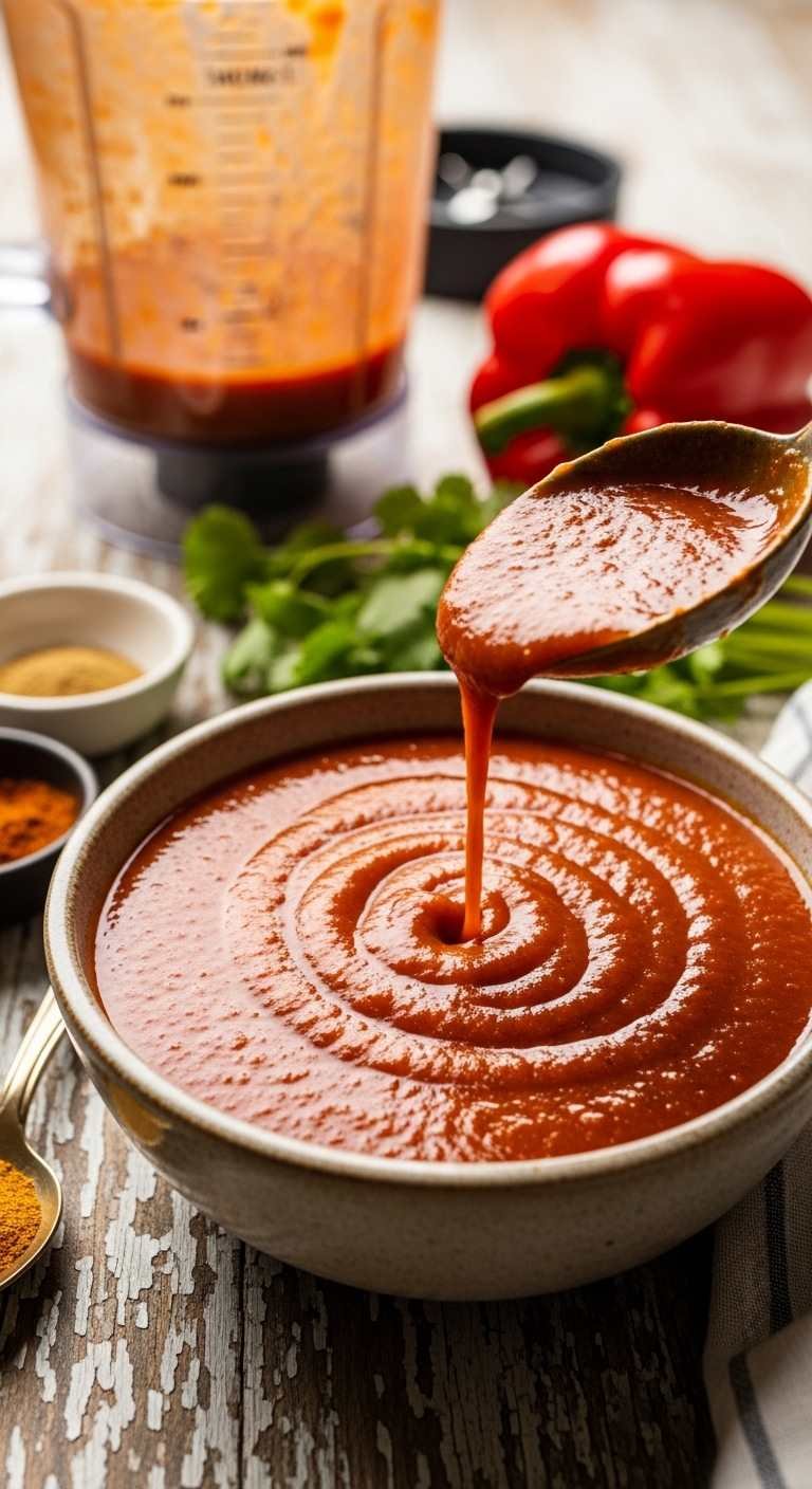Quick Blender Low FODMAP Enchilada Sauce (10-Minute Hero) Quick Blender Low FODMAP Enchilada Sauce (10-Minute Hero)