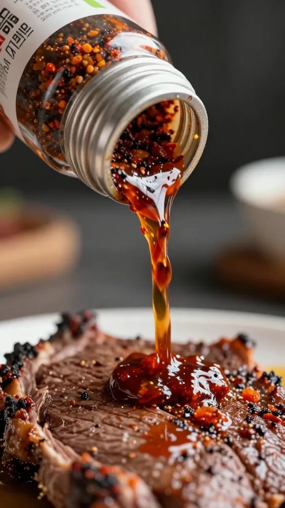 Bww Chipotle Bbq Dry Rub Recipe: Smoky Sweet Smash 3 closeup of a smoked chipotle BBQ dry rub shaker being poured onto meat