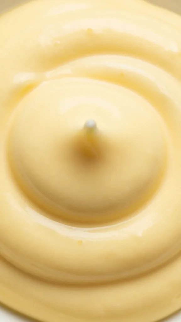 Stone Crab Dipping Sauce: Citrus Kick You’Ll Crave 5 Closeup of mayonnaise-Dijon-yellow sauce texture with garlic speck