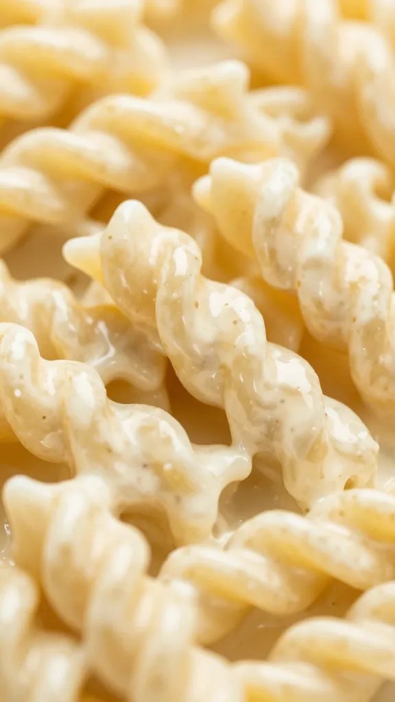 Short Rib Pasta Cream Sauce: Cozy, Indulgent Weeknight Win 4 closeup of velvety cream sauce coating twisted pasta