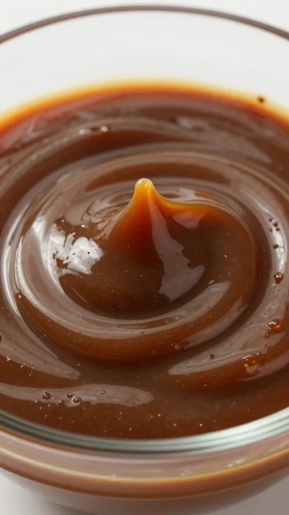 Gluten Free Yum Yum Sauce: Dip Magic You’Ll Love 4 closeup of glossy gluten-free yum yum sauce swirled in glass bowl