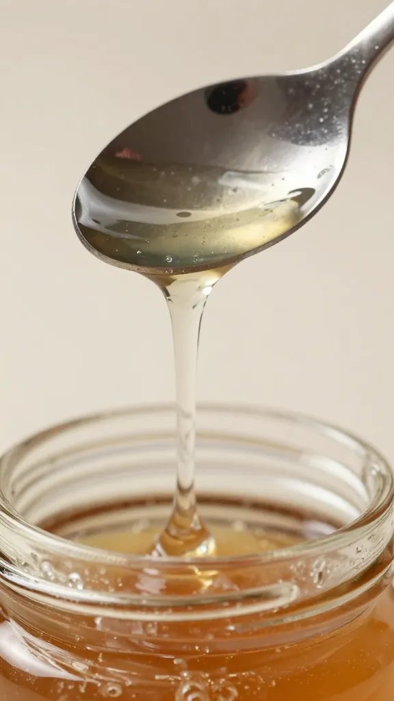 Delicious Blackberry Pepper Jelly Recipe Spotlight 4 macro shot of glossy jelly dripping from spoon into jar