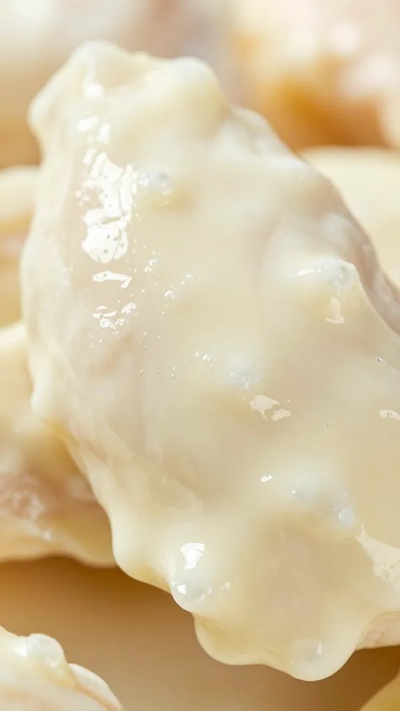 Longhorn Spicy Chicken Bites Sauce Recipe: Firecracker Crunch 5 Macro image of buttermilk coating texture on chicken bite