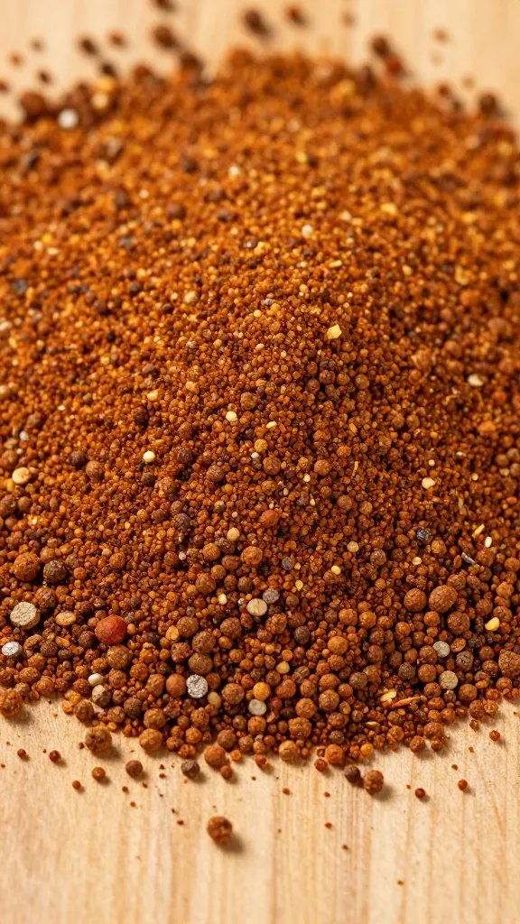 Old Bay Seasoning Recipe: Flavor Fireworks in a Shaker 5 Closeup of individual Old Bay spice blend granules on wood