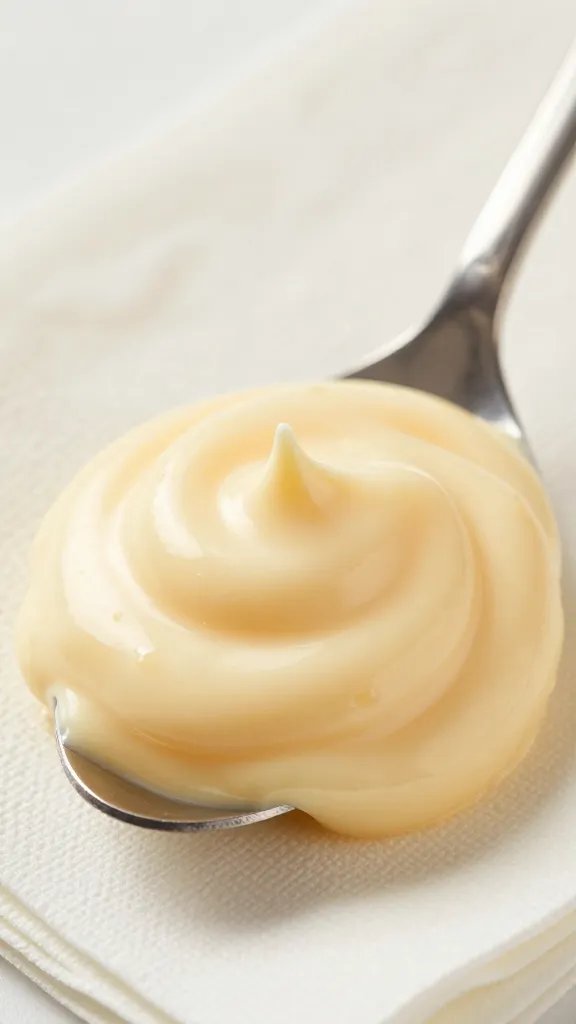 Chickie and Petes Cheese Sauce Recipe: Game Night Mvp 4 closeup of creamy cheese sauce swirl on a warm napkin-clad spoon