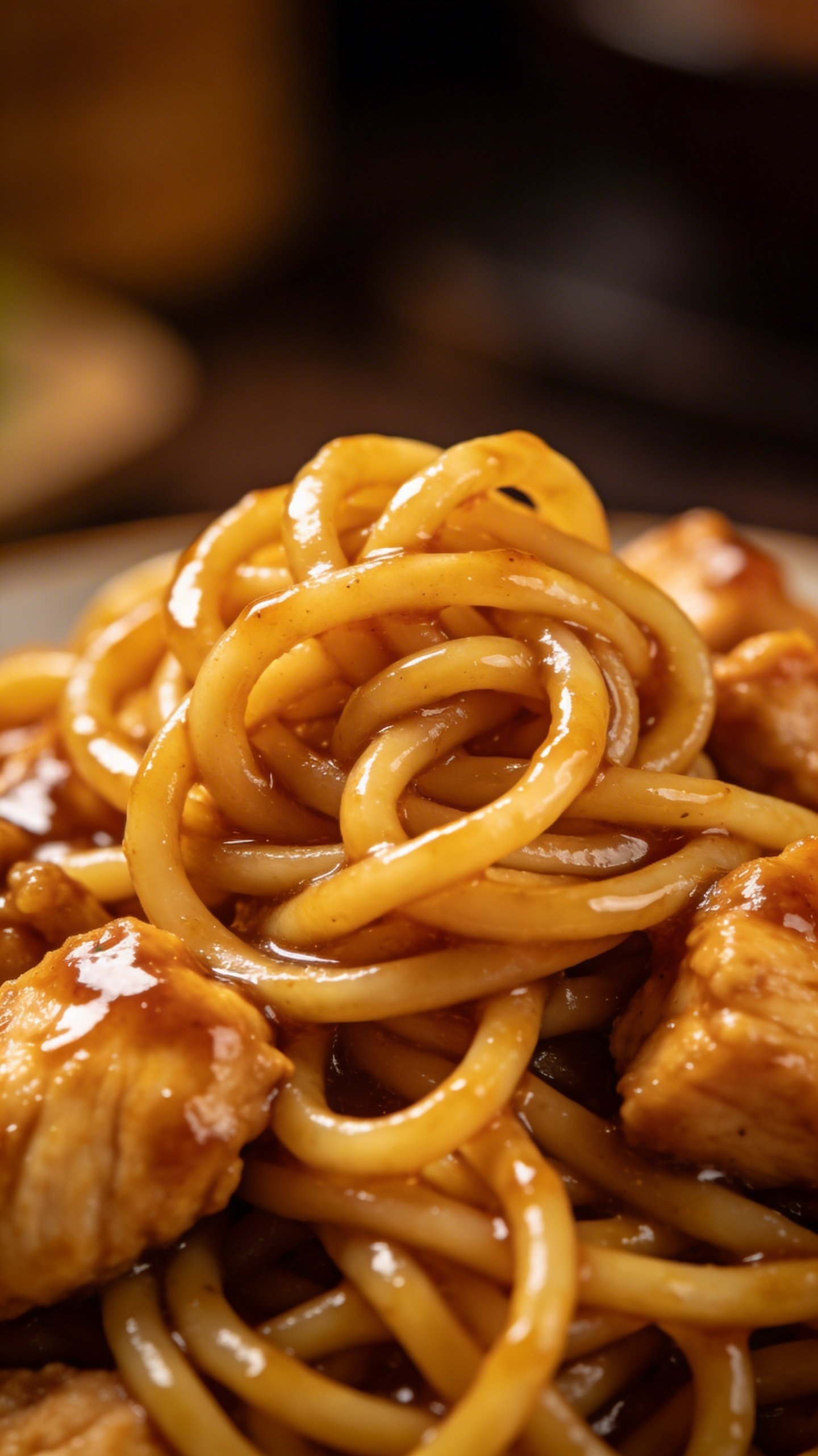 Chicken Noodle Stir Fry: Weeknight Mvp Wins 3 closeup of glossy chicken stir-fry sauce clinging to noodles