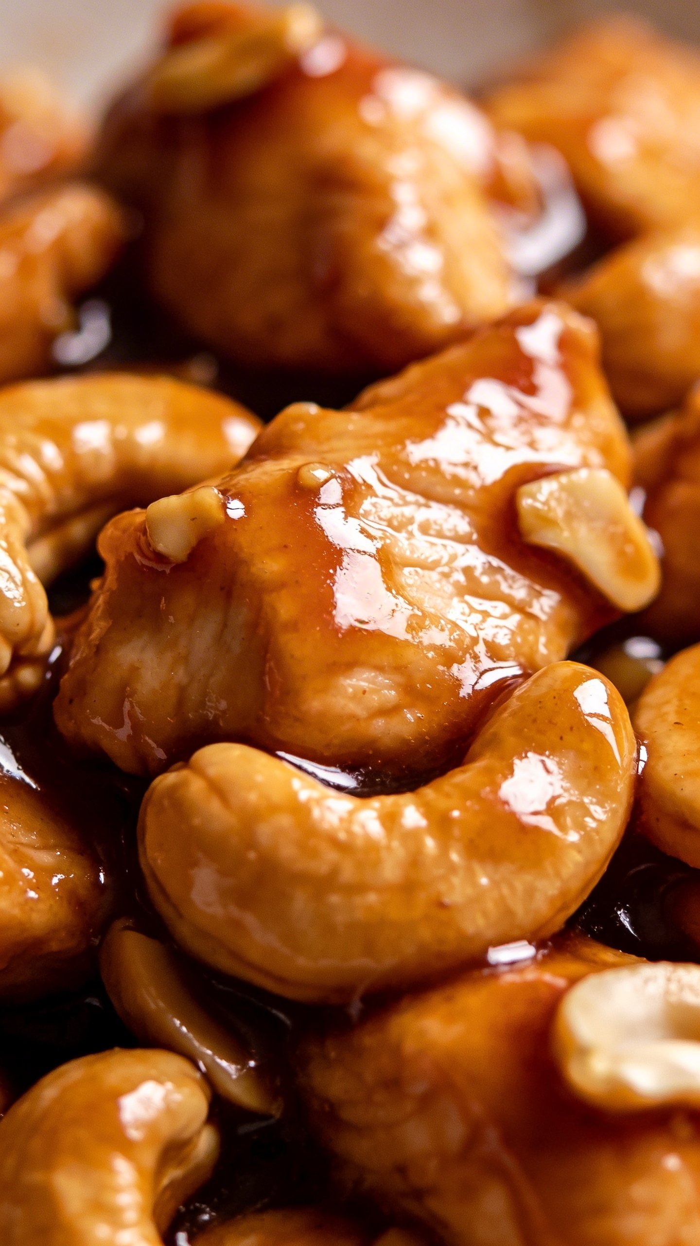 Cashew Chicken Stir Fry: Quick, Irresistible Weeknight Win 3 closeup of glossy cashew chicken sauce on chicken piece