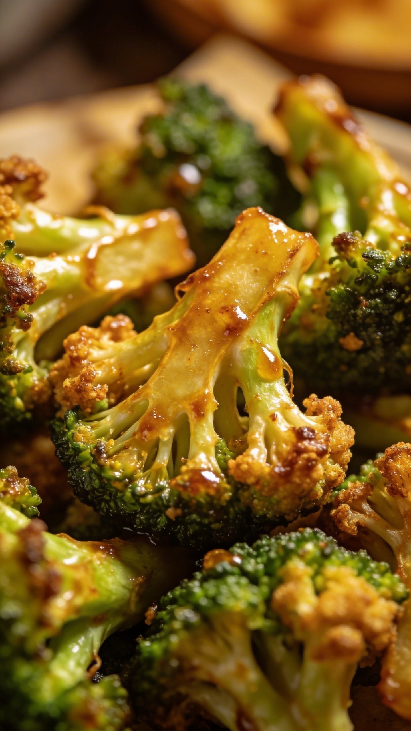 Cashew Chicken Stir Fry: Quick, Irresistible Weeknight Win 4 closeup of crispy broccoli florets with glaze clinging