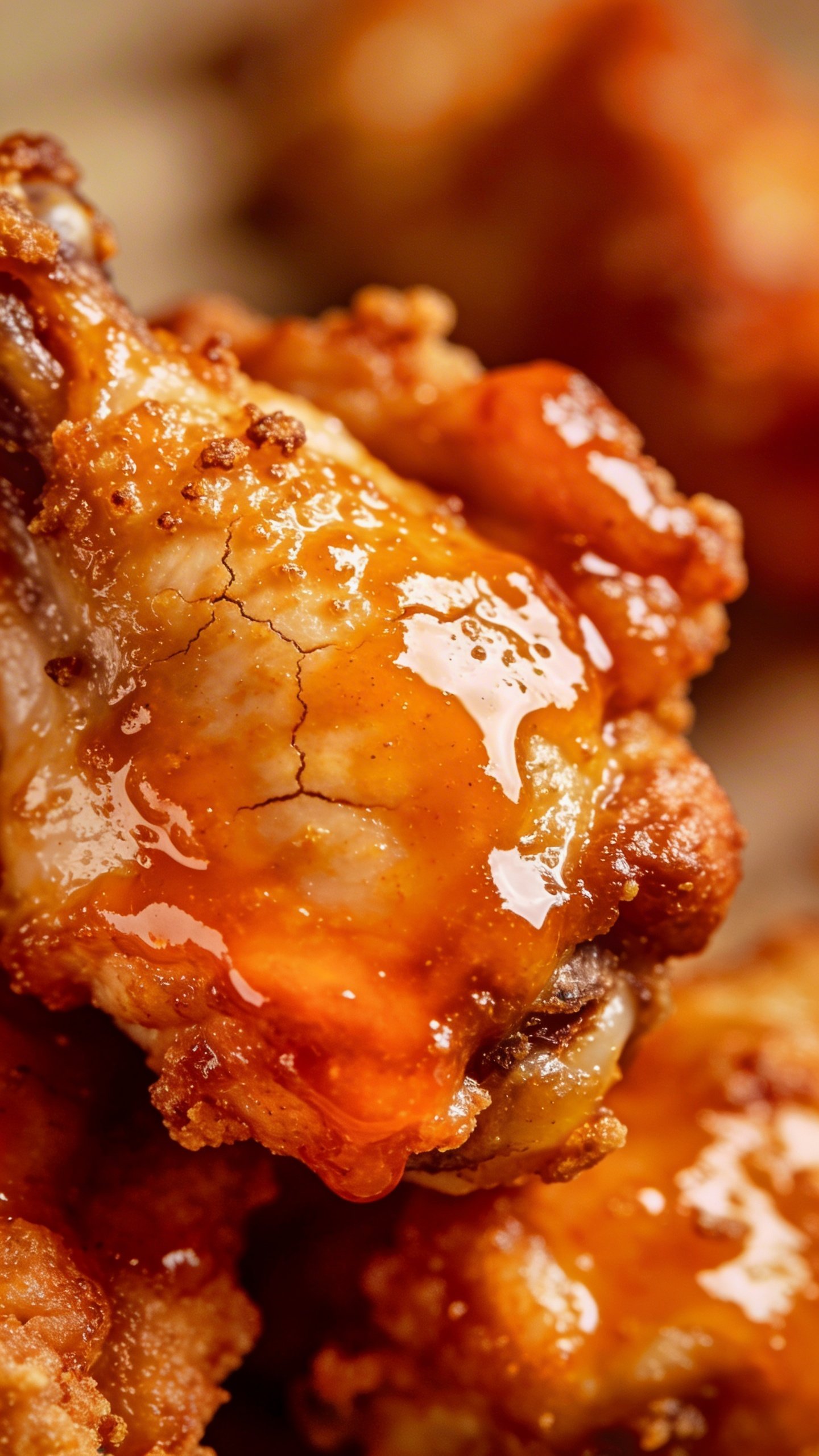 Orange Chicken Recipe: 15-Min Quick Crisp Hit 3 closeup of glossy orange glaze on crispy chicken bite