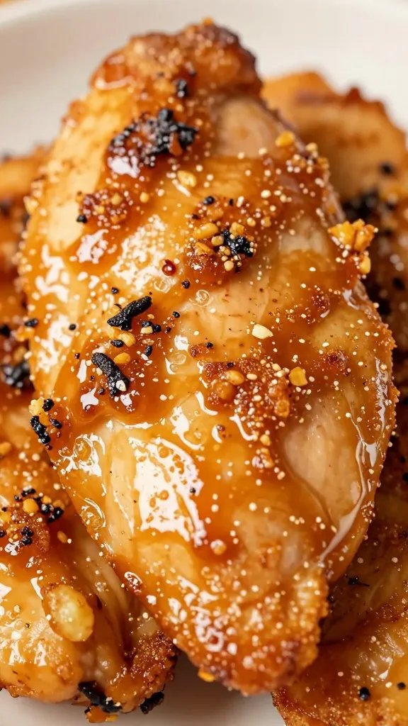 Garlic Parmesan Chicken: Weeknight Magic Quick Dinner Secrets 3 closeup of crispy garlic parmesan chicken breast glaze