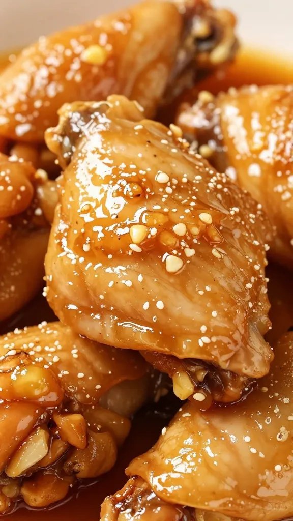 Honey Garlic Chicken: a Cozy Weeknight Win 4 closeup of glossy honey garlic sauce coating chicken thigh piece